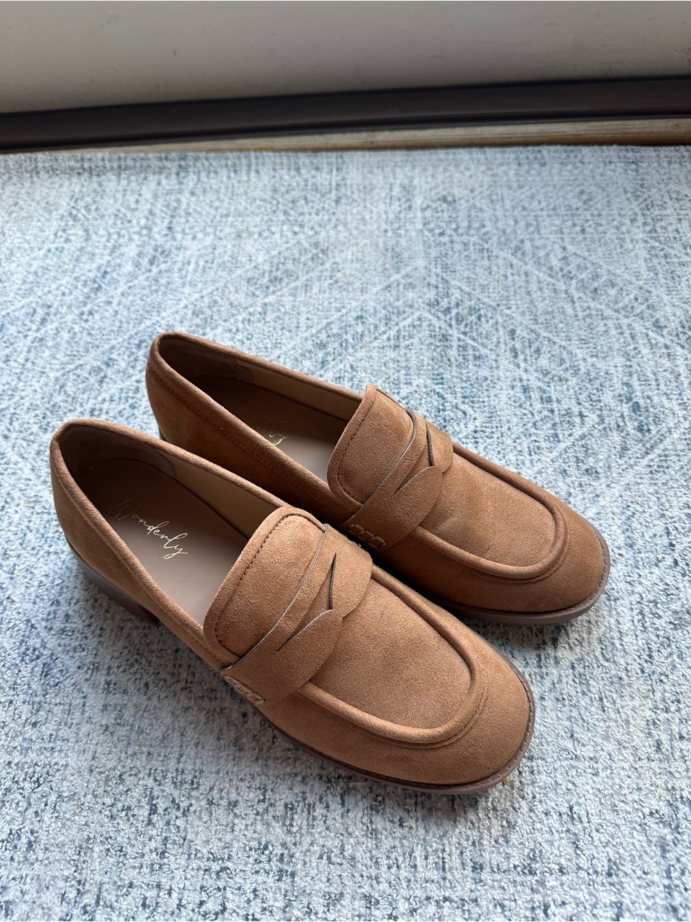 Wonderly Women Penny Loafers in Tan Suede
